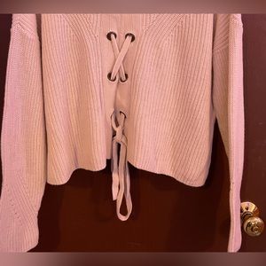 Lucky Brand Lace-up Sweater